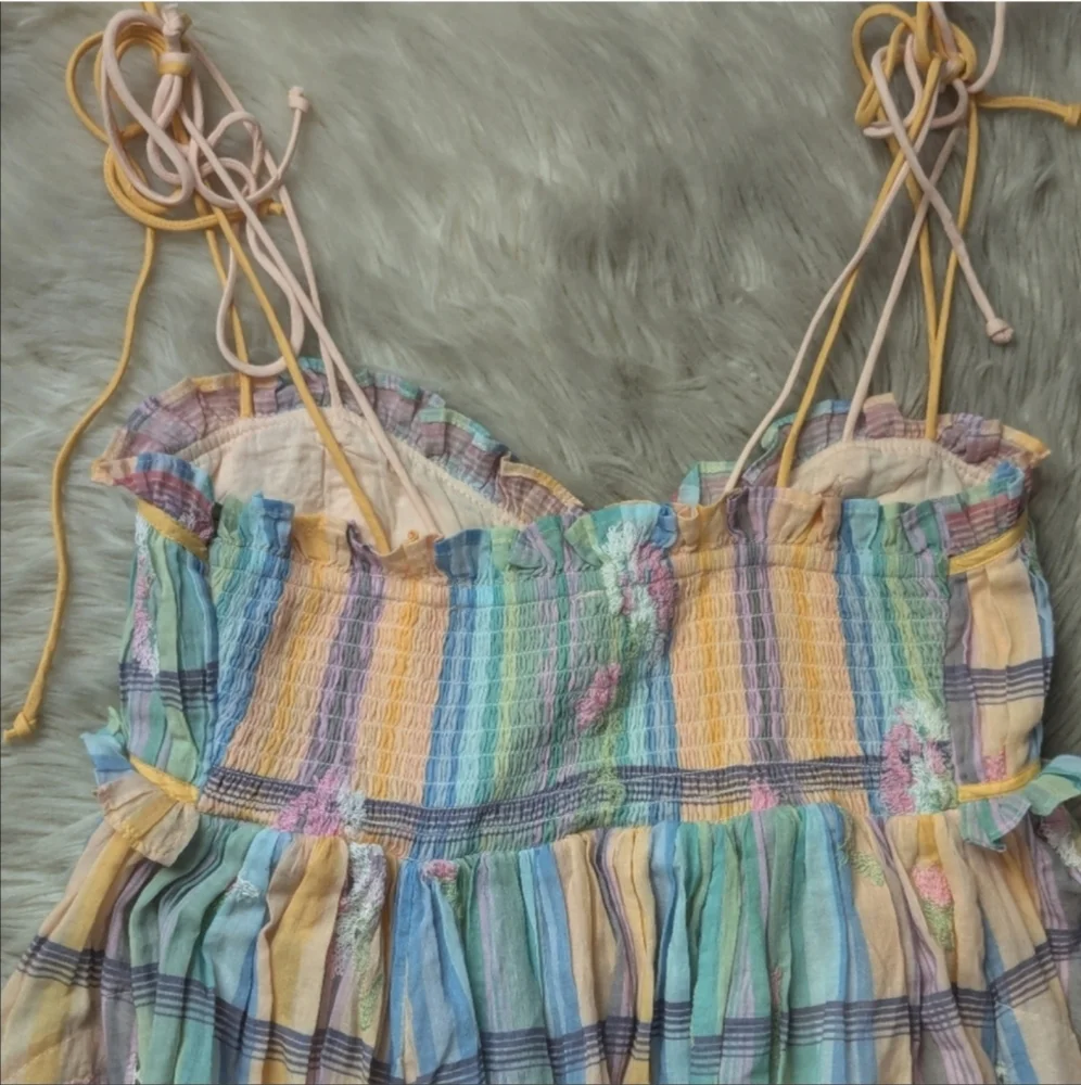 NWT RARE Free People Willow Maxi Dress in Multi ASO Bravo - Picture 10 of 14